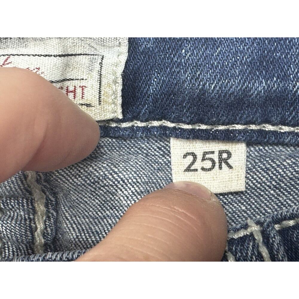 Buckle BKE Payton Women’s Cropped Raw Hem Straight Leg Jeans - 25x31.2 (25x25)* - Picture 7 of 9